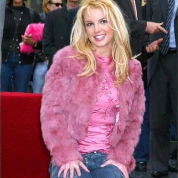 Bebe Vintage Womens Jacket Size XS Pink Satin Long Sleeve Rabbit Fur Casual - Picture 1 of 10